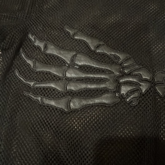 Black fishnet with skeleton hands in front - Picture 3 of 3